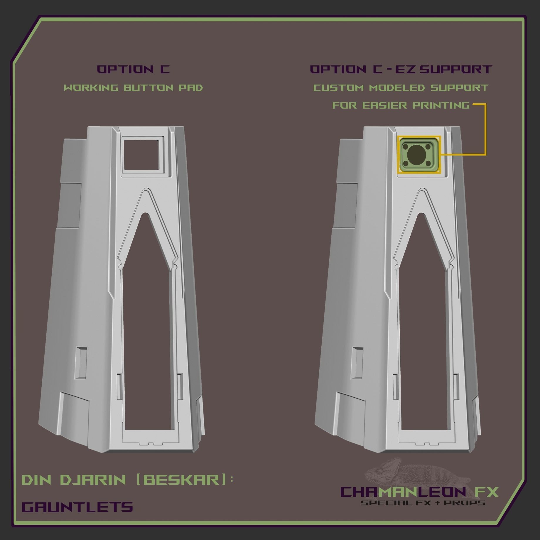 Din Djarin Mandalorian Beskar Gauntlets Cosplay Armor 3D print model_12