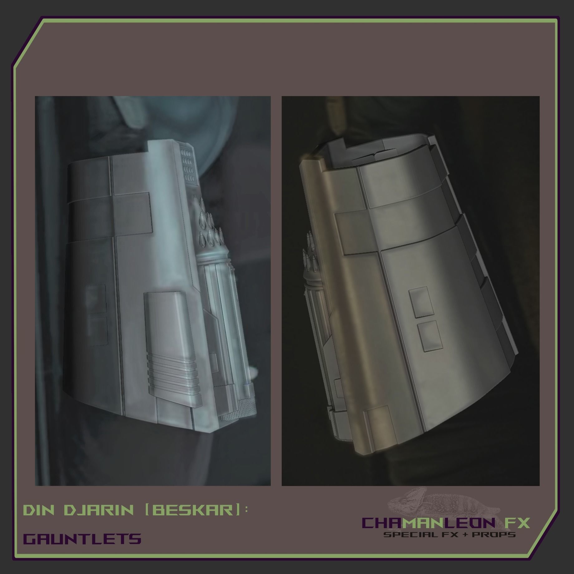 Din Djarin Mandalorian Beskar Gauntlets Cosplay Armor 3D print model_13