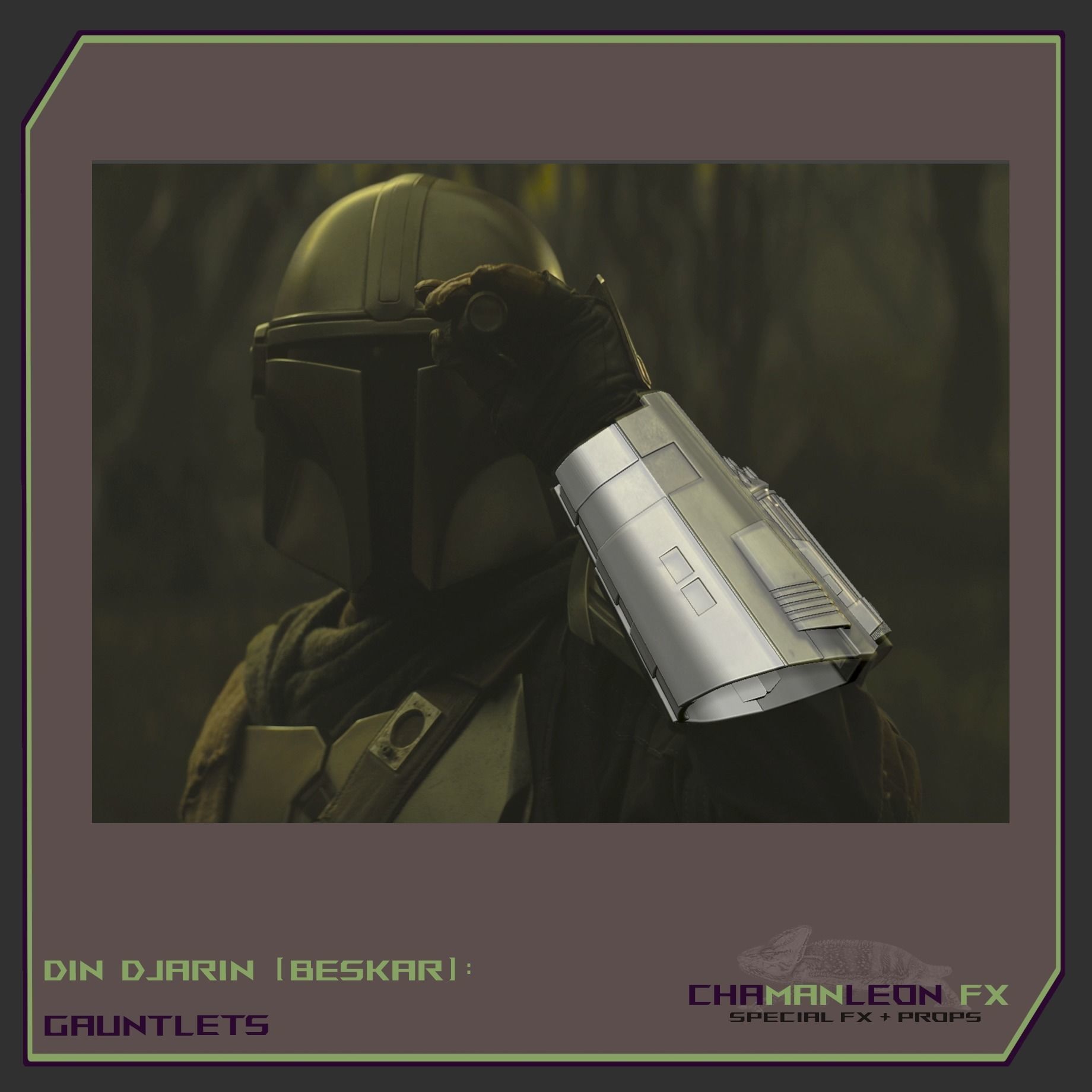 Din Djarin Mandalorian Beskar Gauntlets Cosplay Armor 3D print model_16