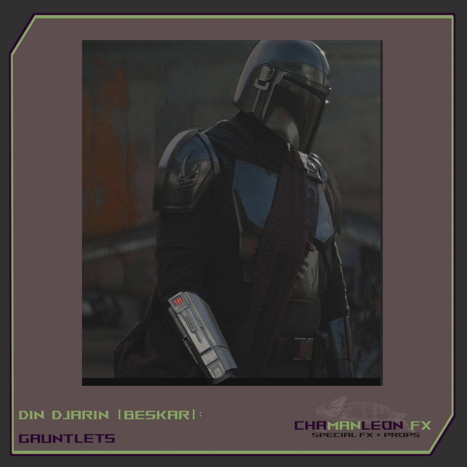 Din Djarin Mandalorian Beskar Gauntlets Cosplay Armor 3D print model_17