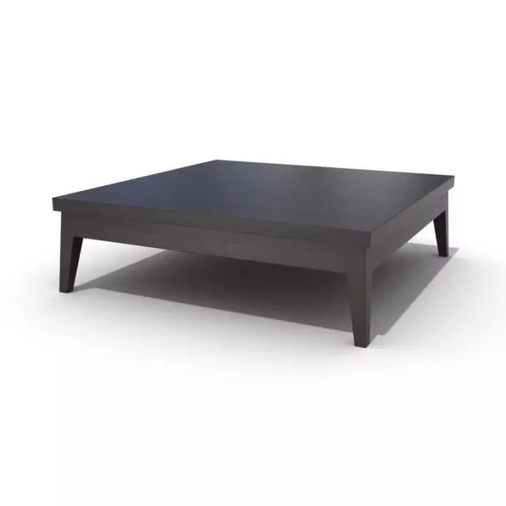 Black Wooden Table 3D model_0