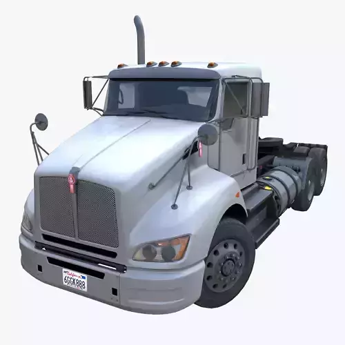 Kenworth t440 semitruck Low-poly 3D model