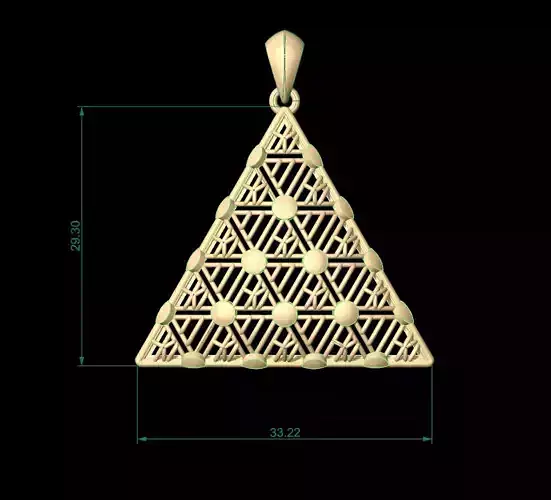Ultra Vision Egypt Pyramid Women Pendant