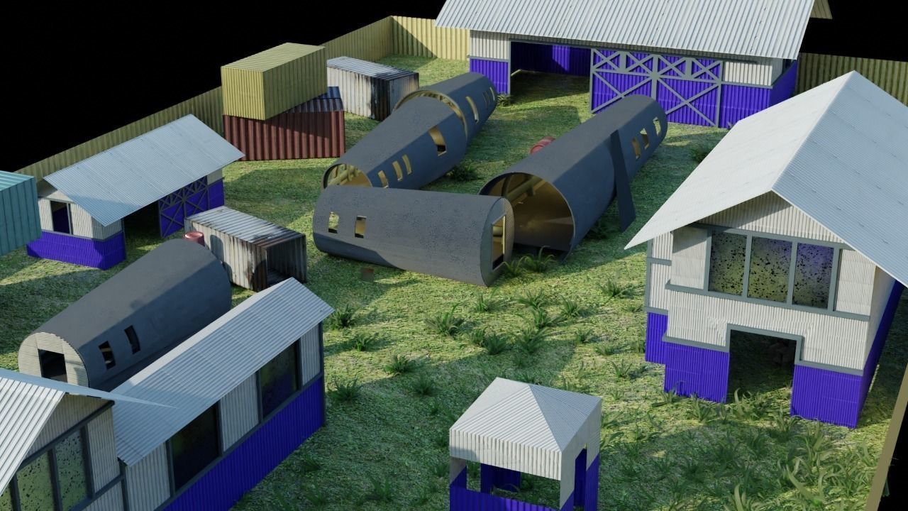 Scrapyard Environment 3D model_6