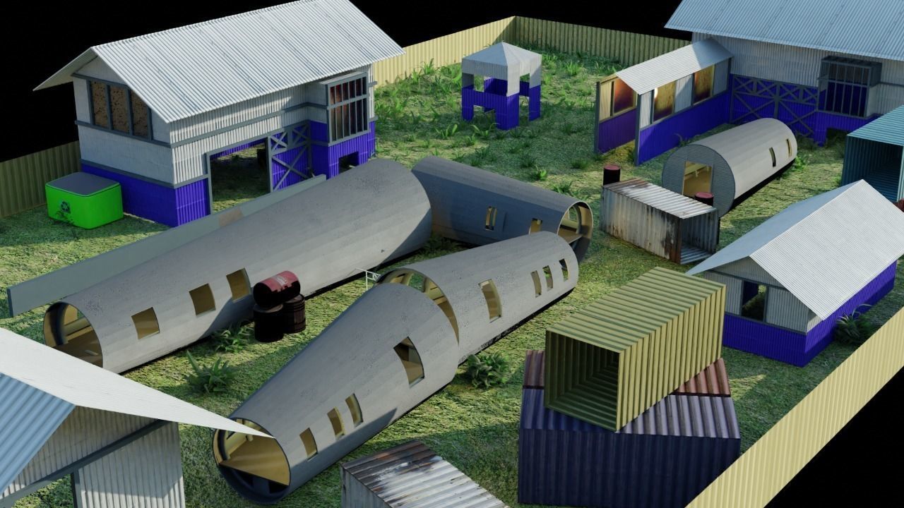 Scrapyard Environment 3D model_7