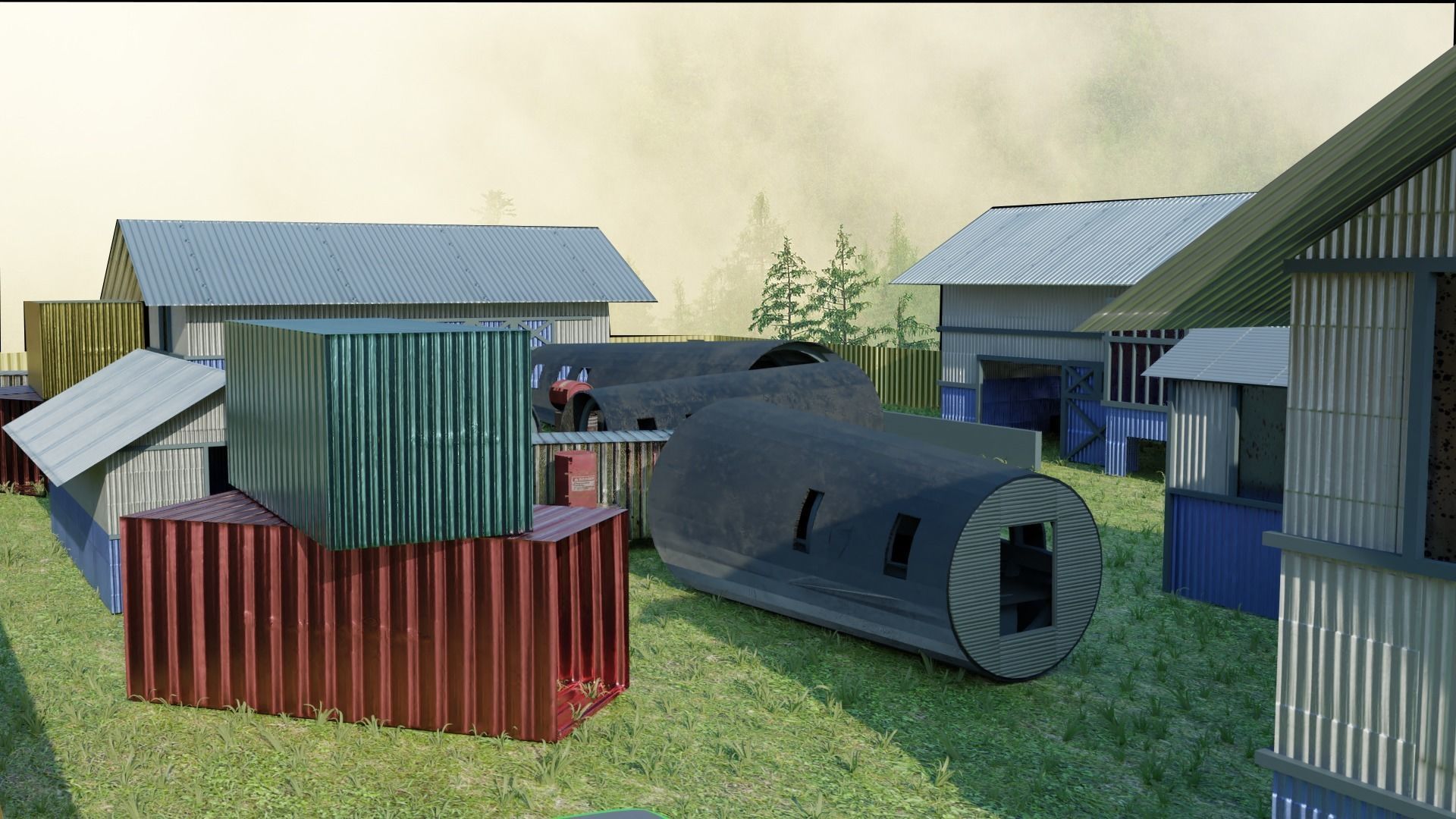 Scrapyard Environment 3D model_1