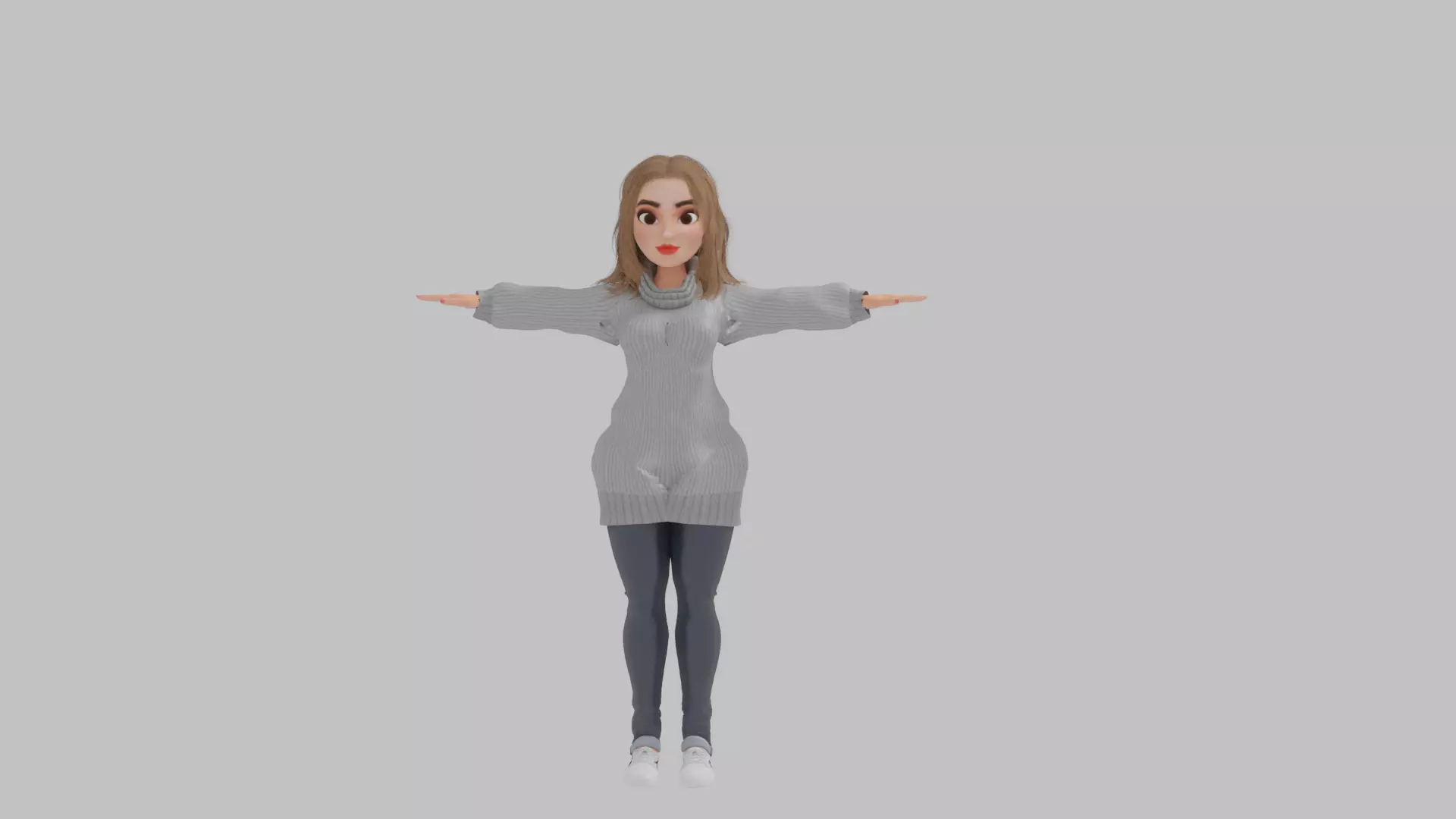 Rana Rigged woman 3D model