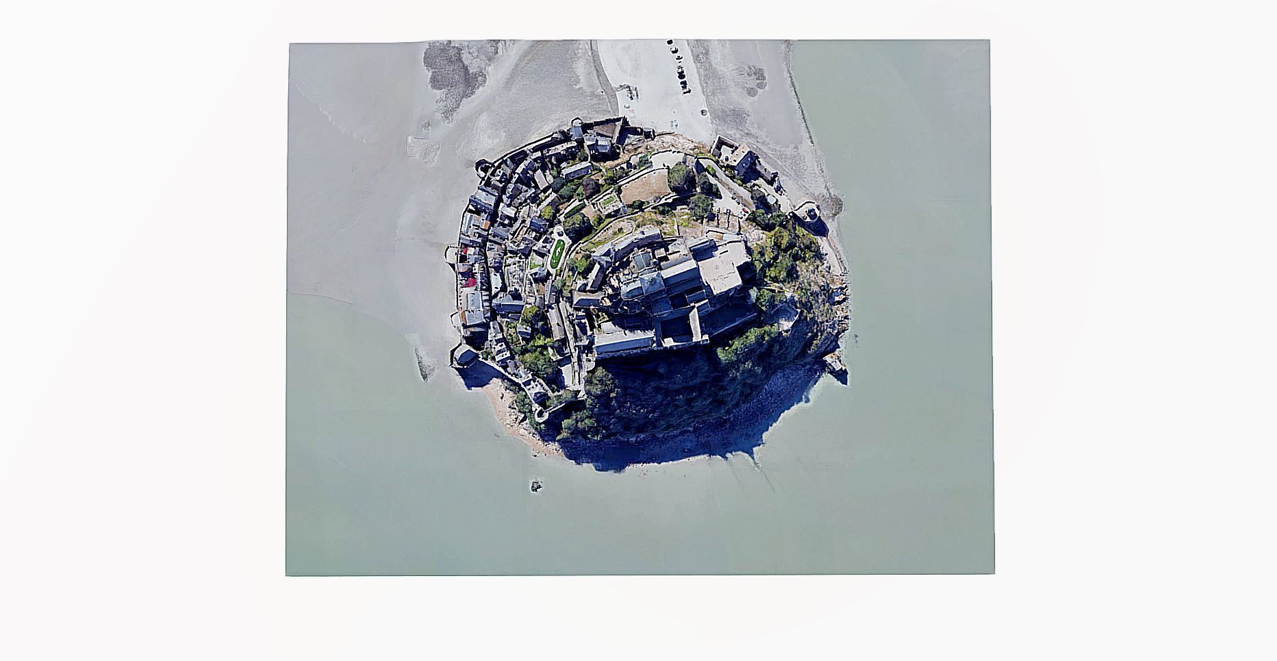 St Michaels Mount-Mont Saint Michel Low-poly 3D model_4