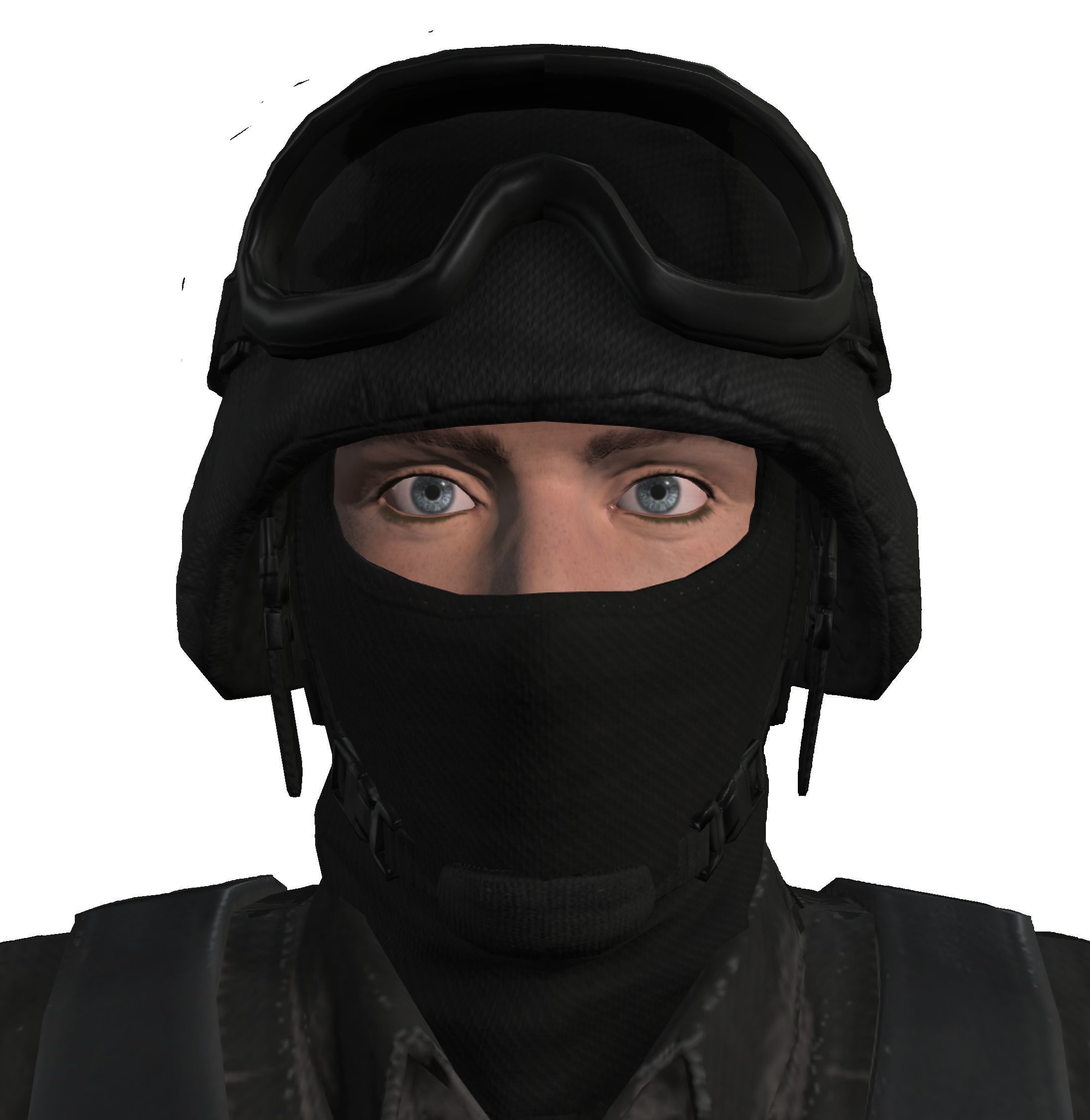 Male SWAT Officer 3D model_4