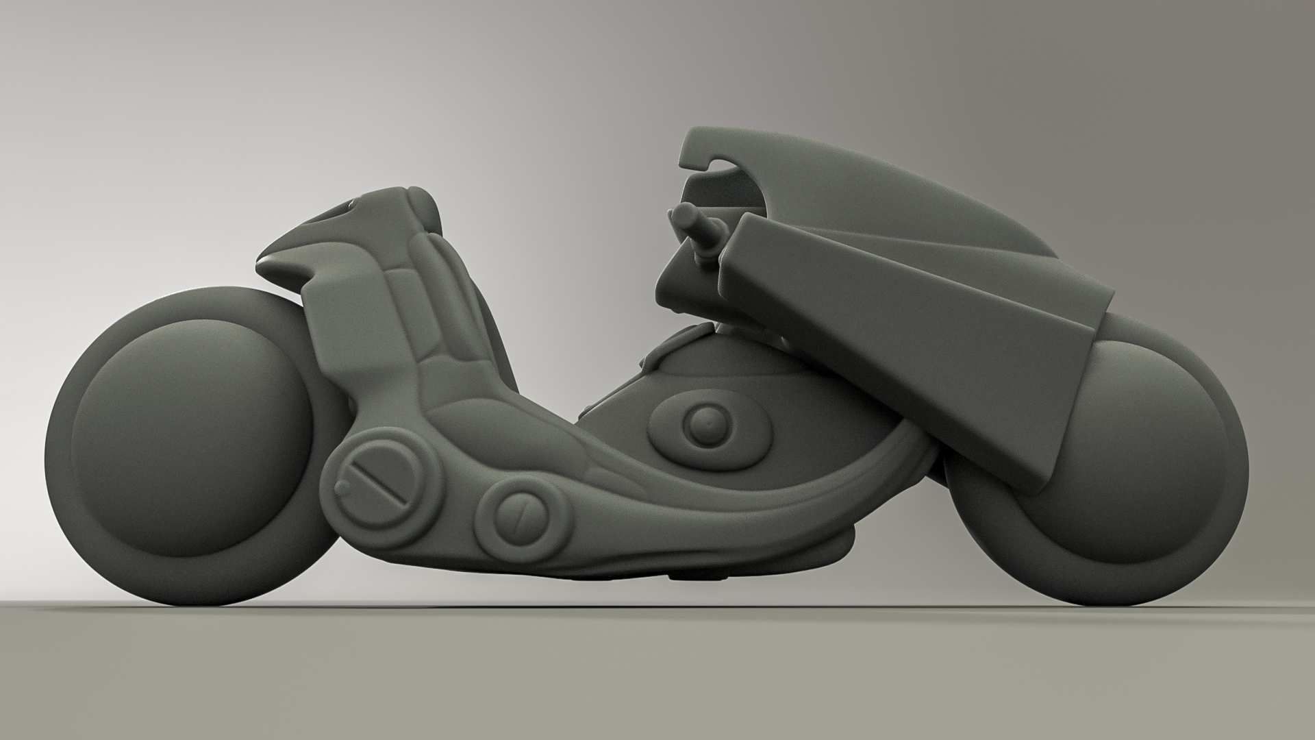 Kaneda Bike 3D Print Model 3D print model_11