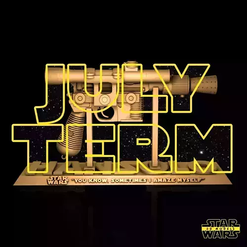 Han Solo Blastech DL-44 Sculpture - Tested and Ready for 3D