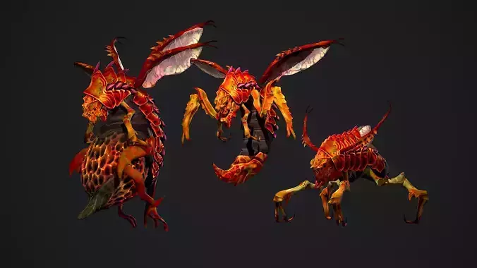 Insects family pack Zbrush models