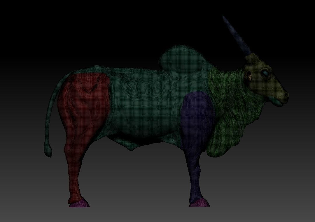 Indian Bull 3D model_11
