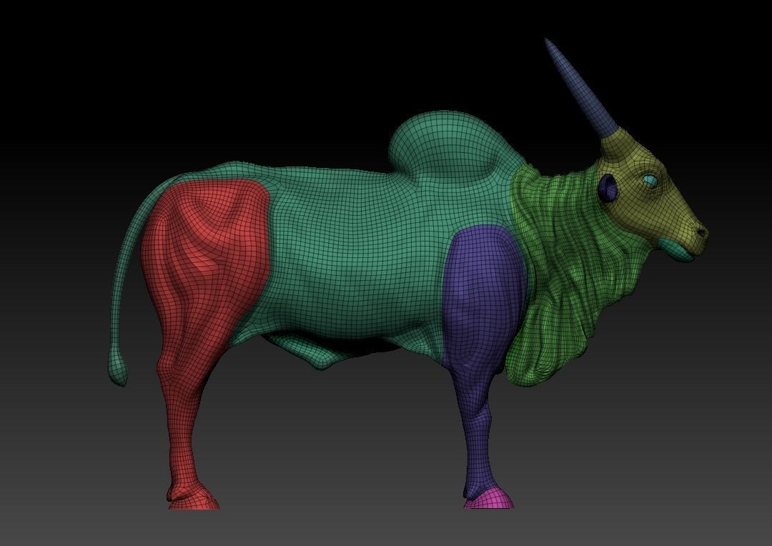 Indian Bull 3D model_10