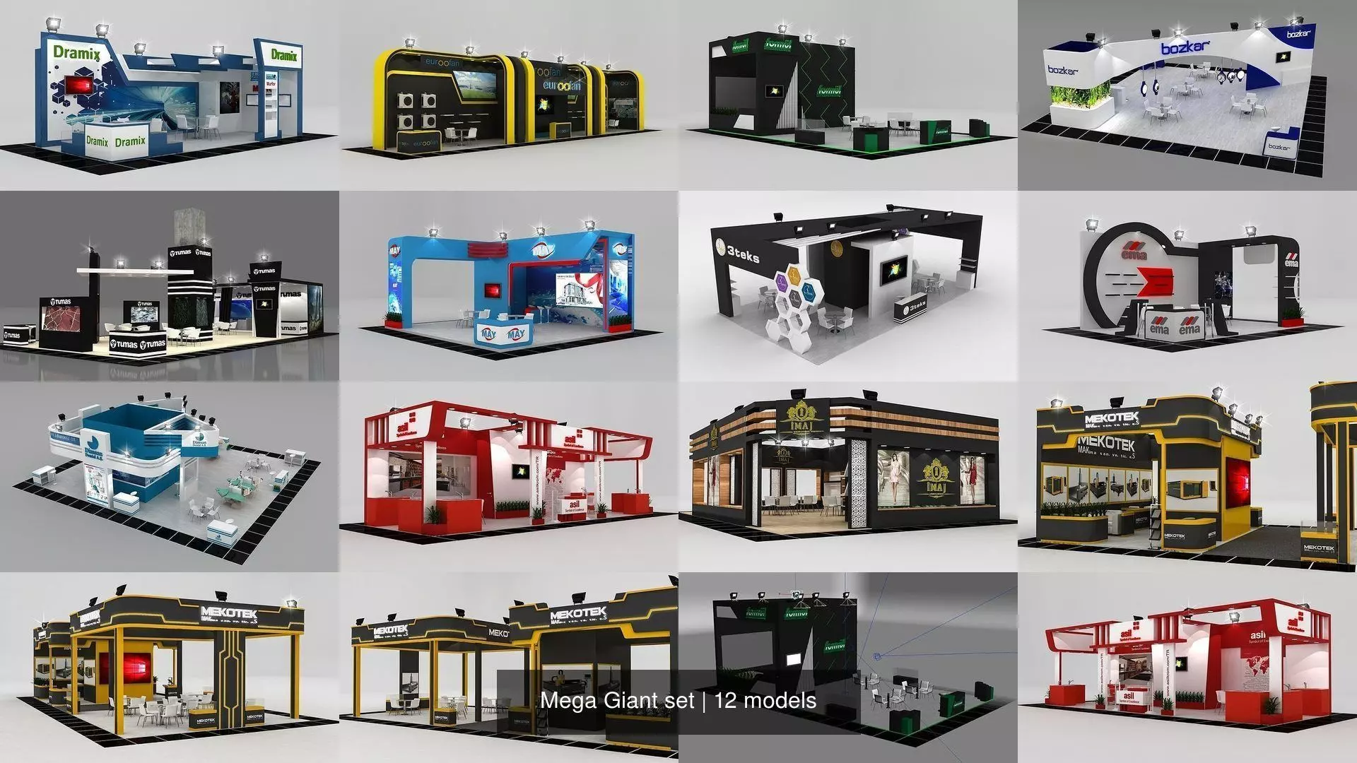 Mega Giant set 3D Model Collection_1