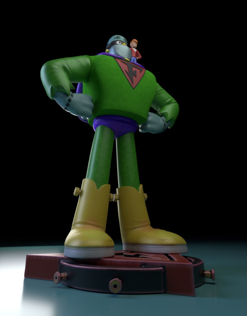 Frankestein Jr - 40cm  3D print model_8