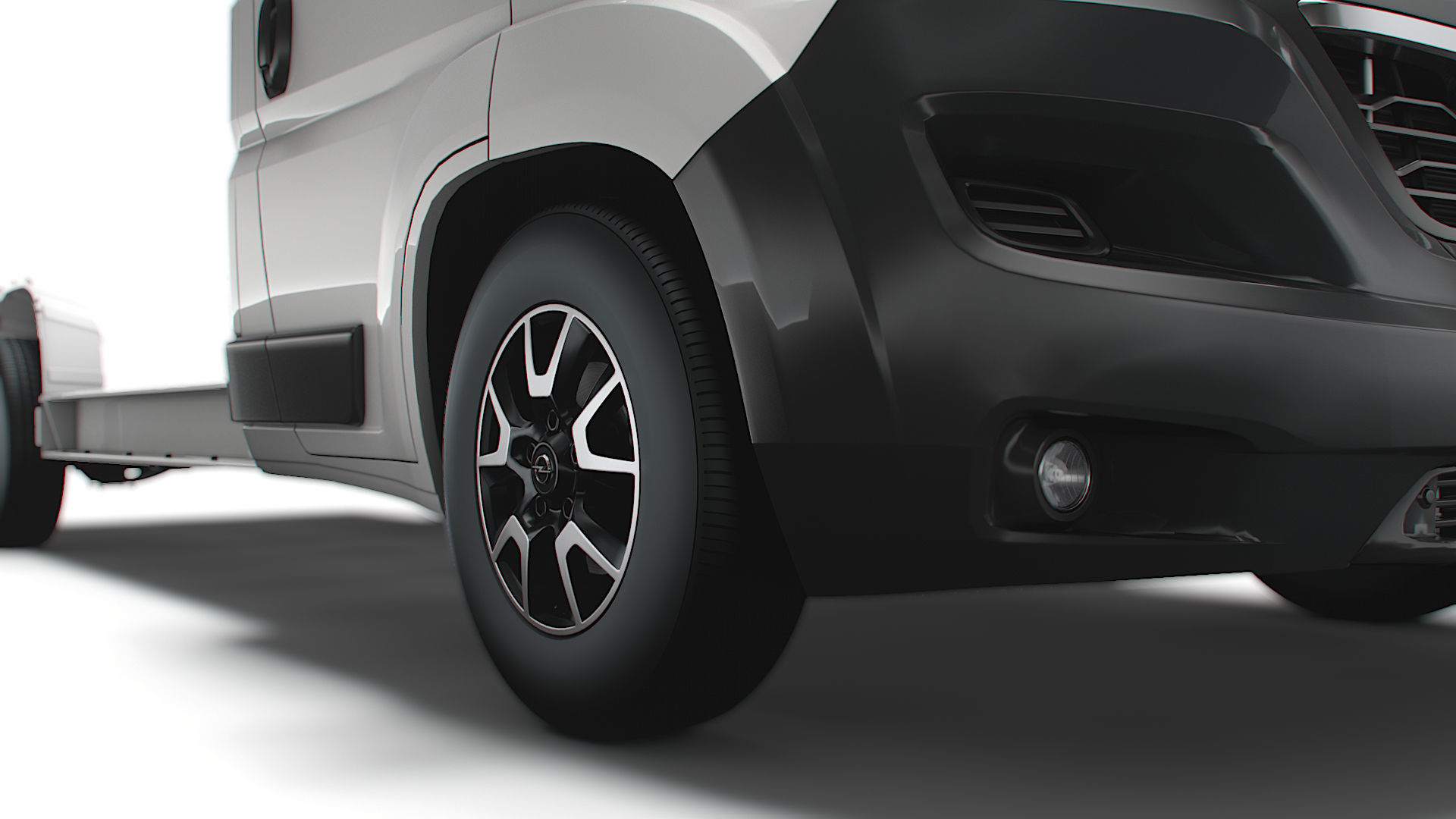 Opel Movano 3540 L4 platform cab 2022 3D model_5