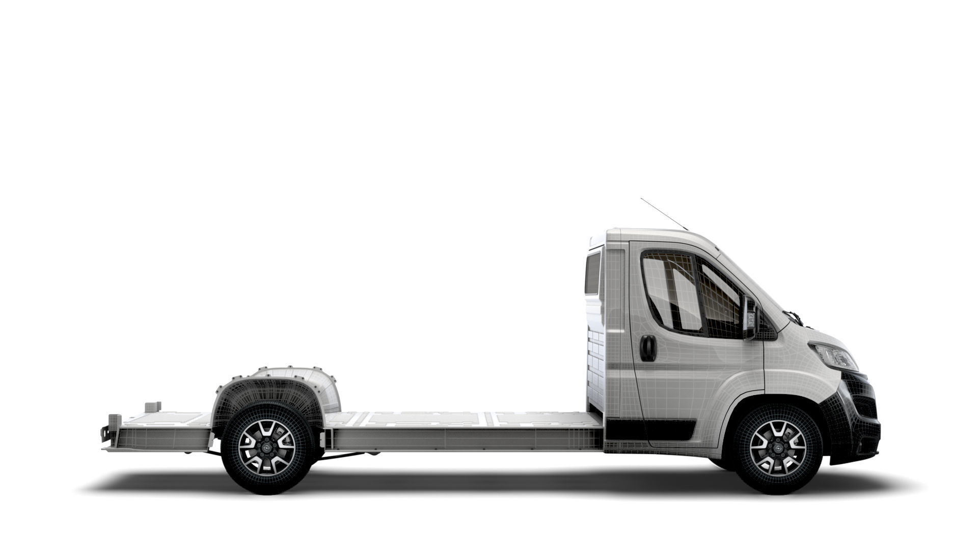 Opel Movano 3540 L4 platform cab 2022 3D model_13