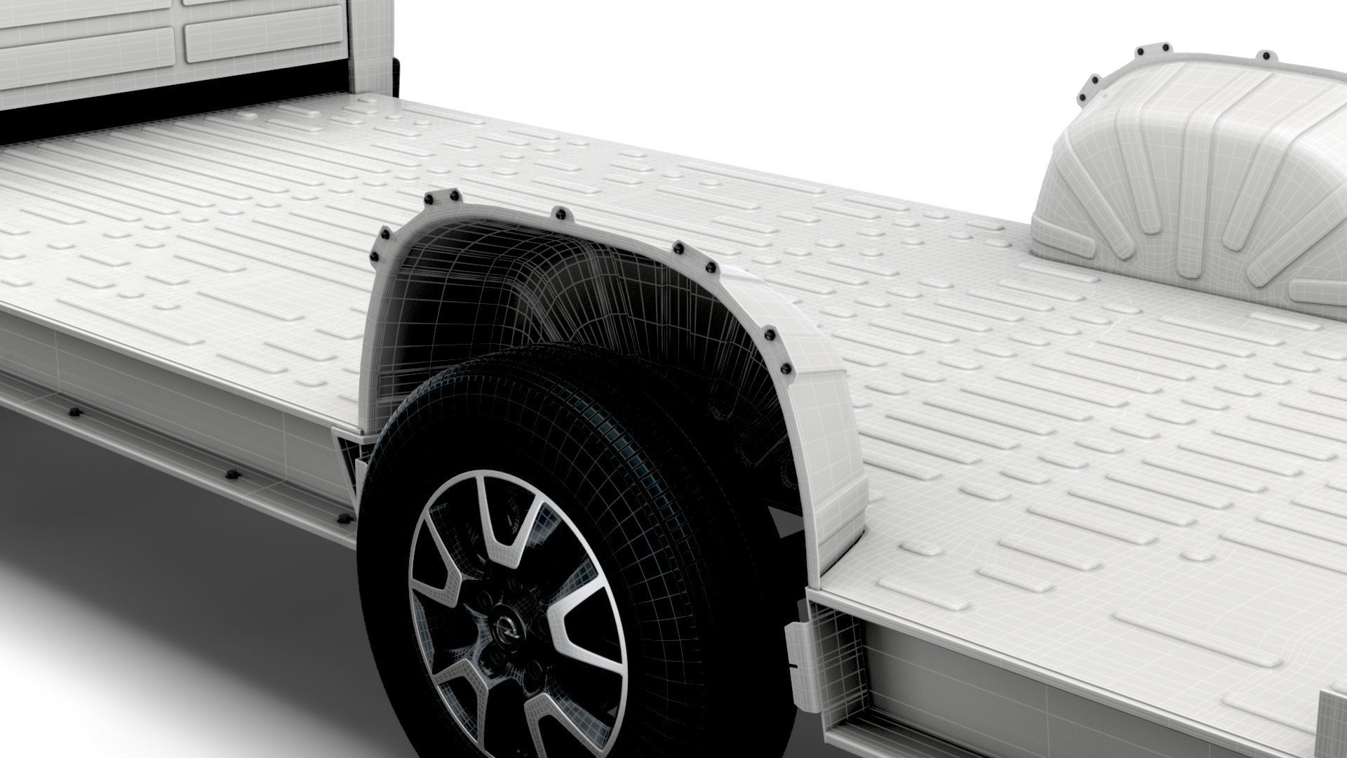 Opel Movano 3540 L4 platform cab 2022 3D model_15