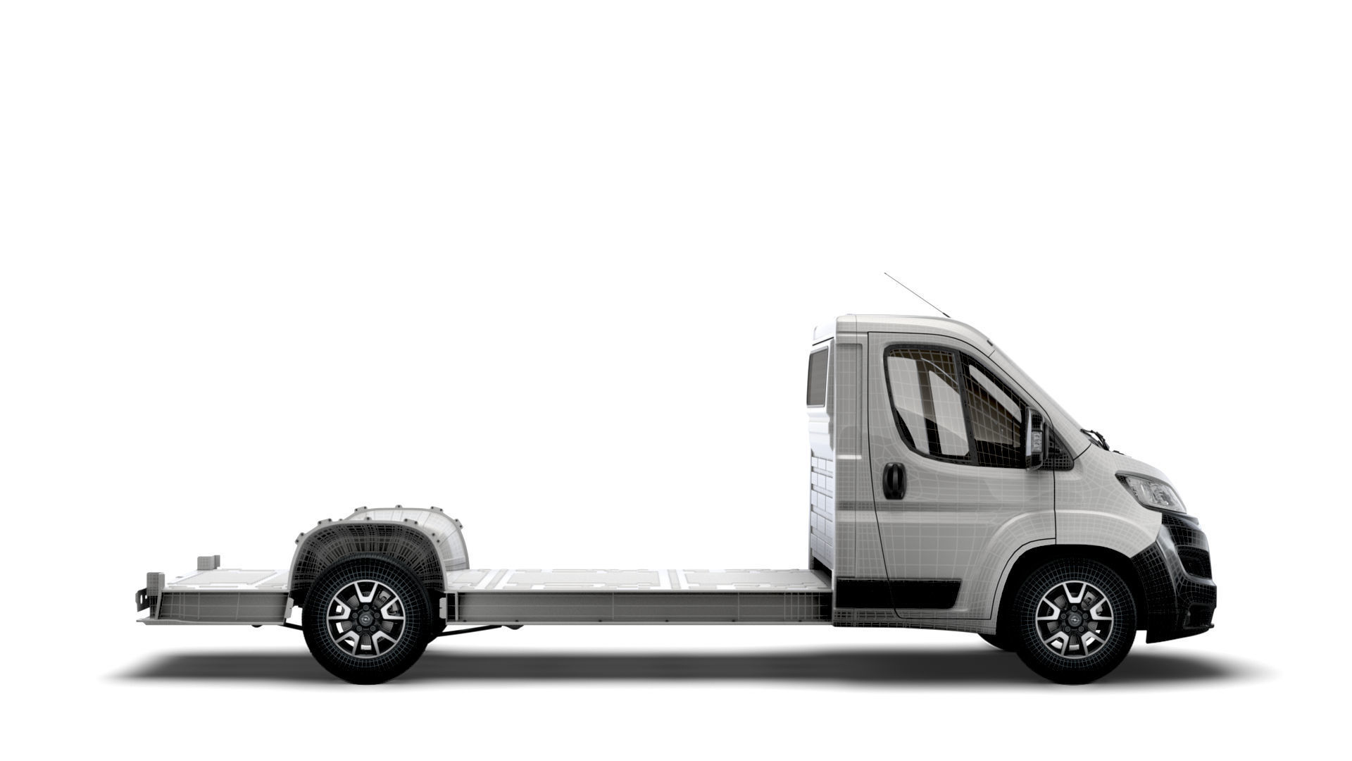 Opel Movano 3540 L4 platform cab 2022 3D model_16