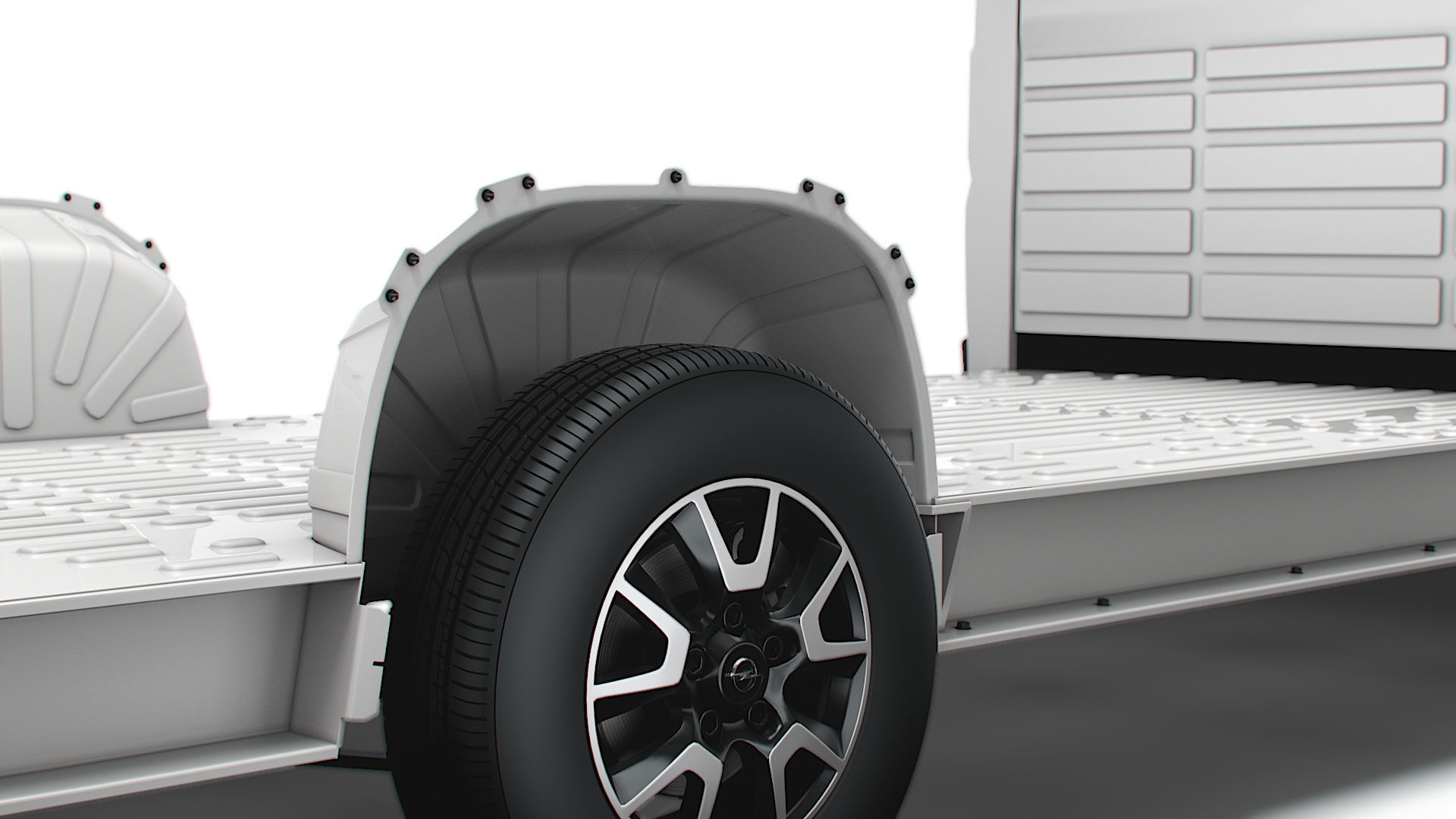 Opel Movano 3540 L4 platform cab 2022 3D model_11