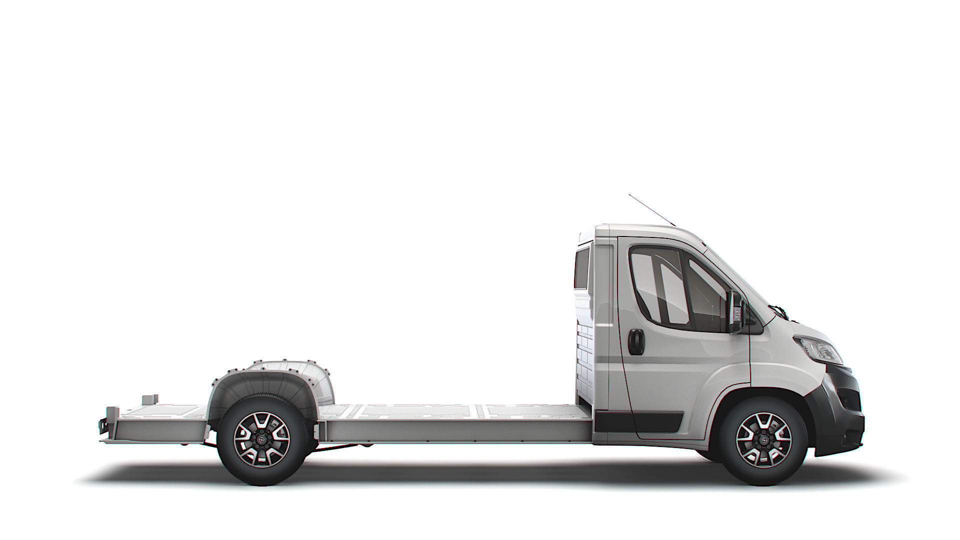 Opel Movano 3540 L4 platform cab 2022 3D model_1