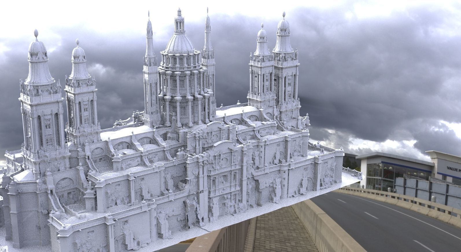  High Fantasy council dome 3D model 3D model_1