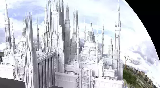 Palace barracks with councilmans chambers 3D model