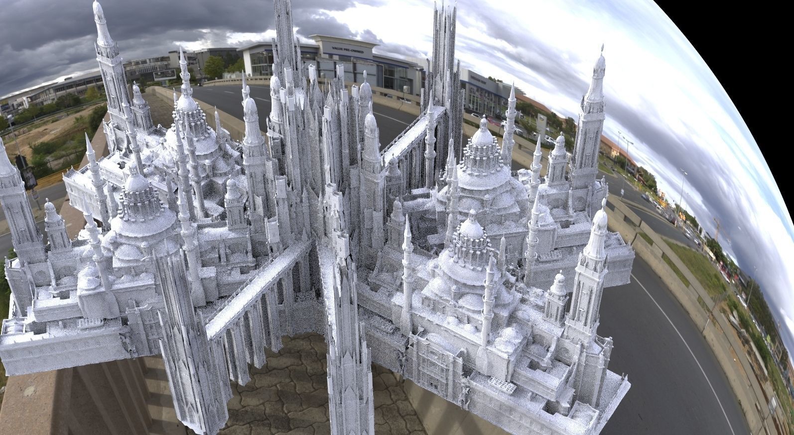 High Palace variation with separate chambers towers 3D model_1