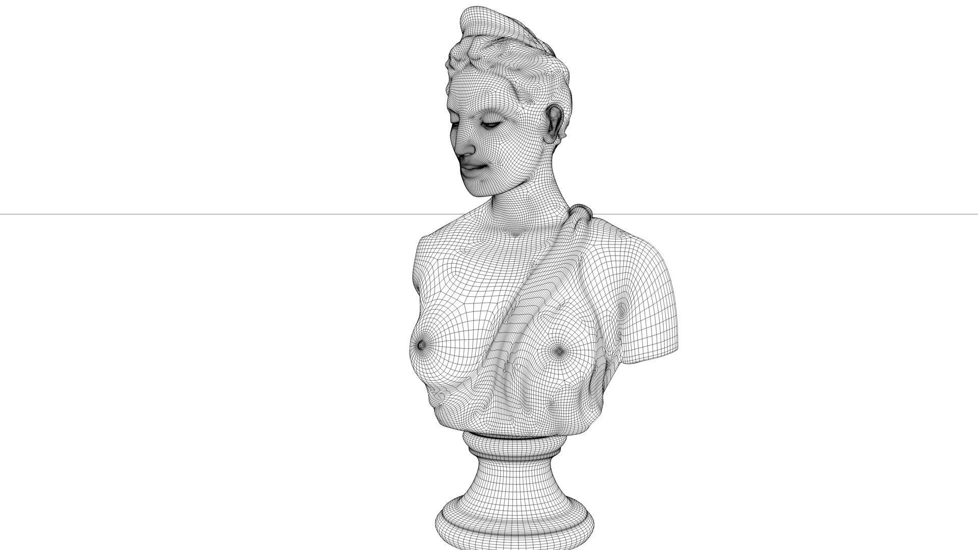 CLASSIC FEMALE BUST 3D model_9