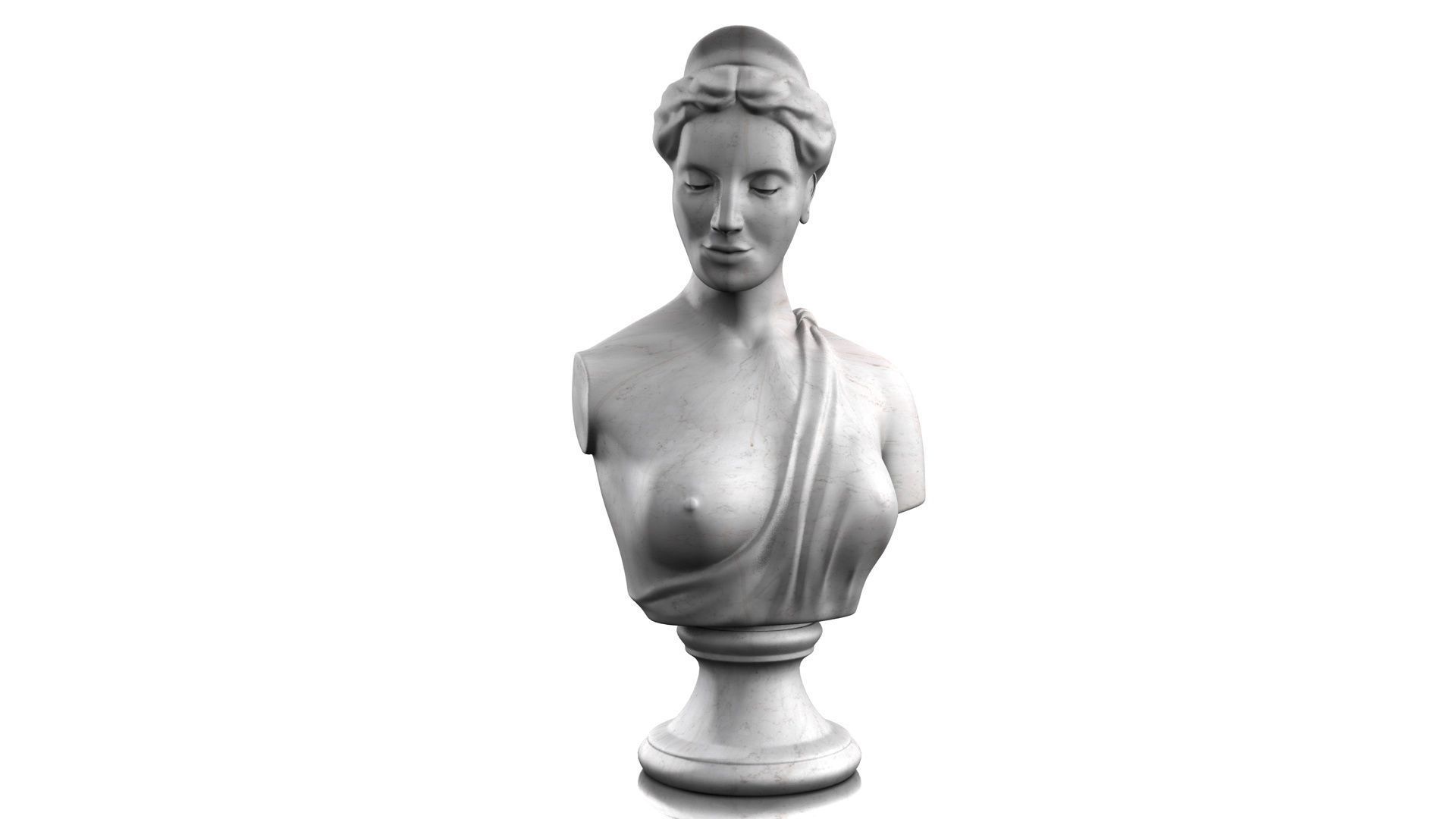 CLASSIC FEMALE BUST 3D model_1
