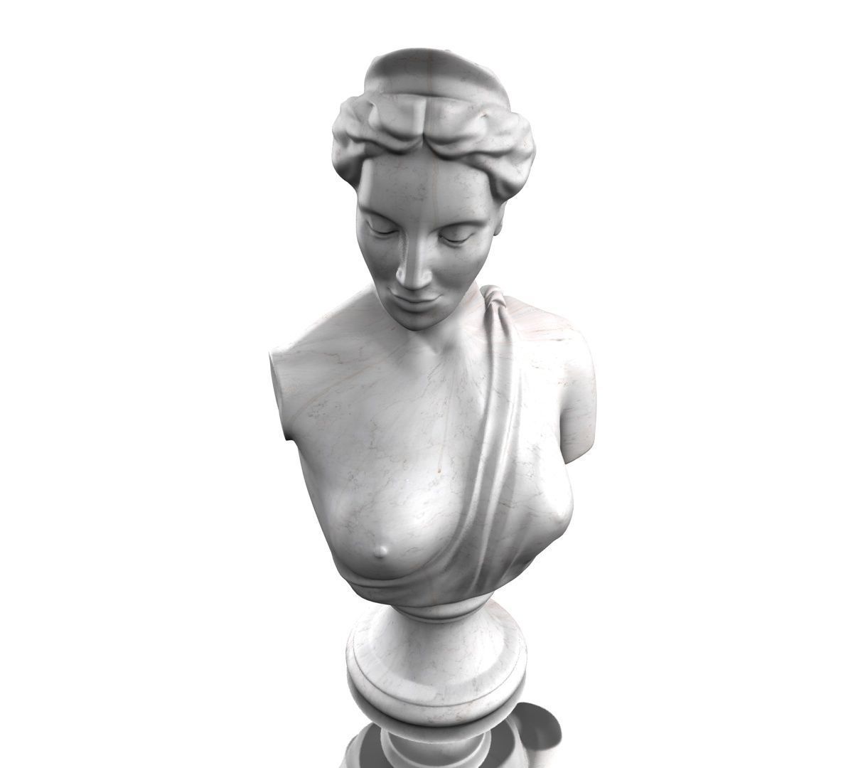 CLASSIC FEMALE BUST 3D model_7