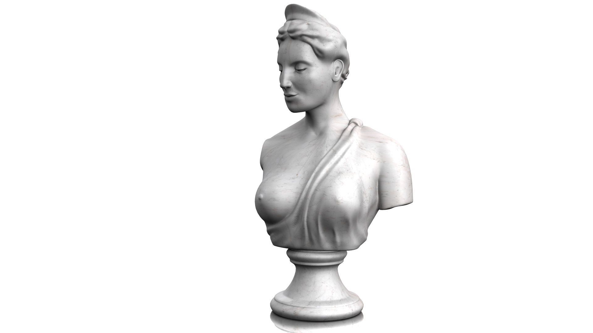 CLASSIC FEMALE BUST 3D model_6