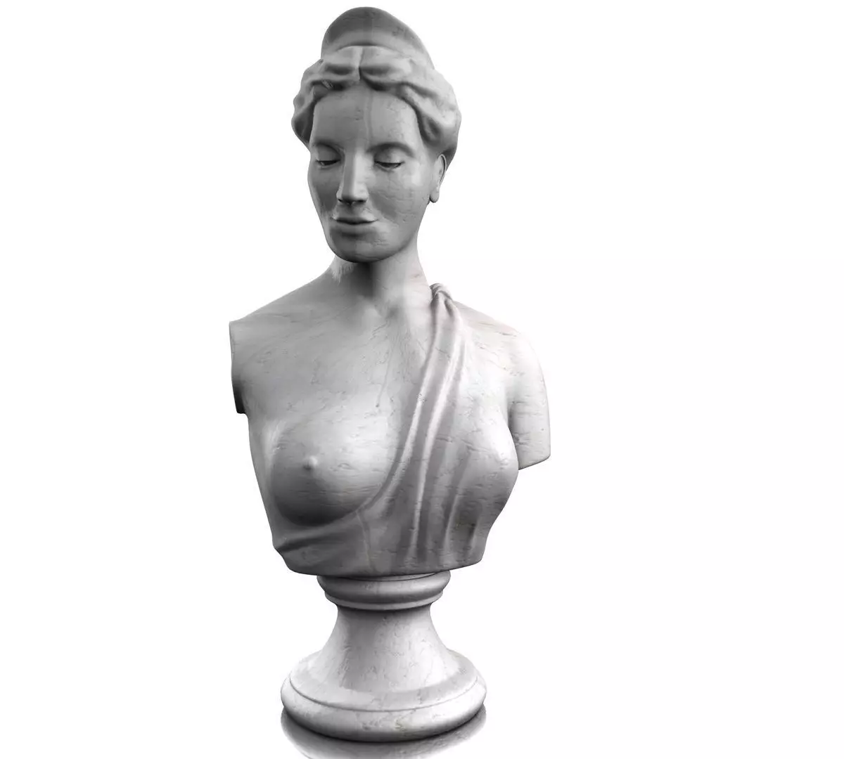 CLASSIC FEMALE BUST 3D model_0