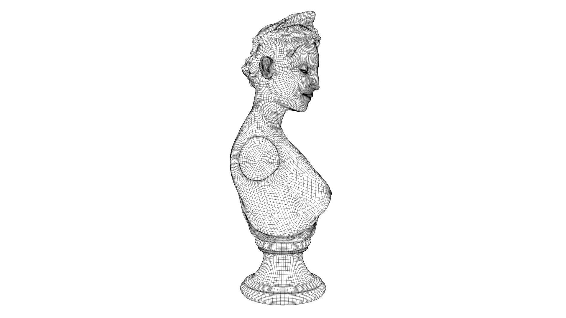 CLASSIC FEMALE BUST 3D model_11