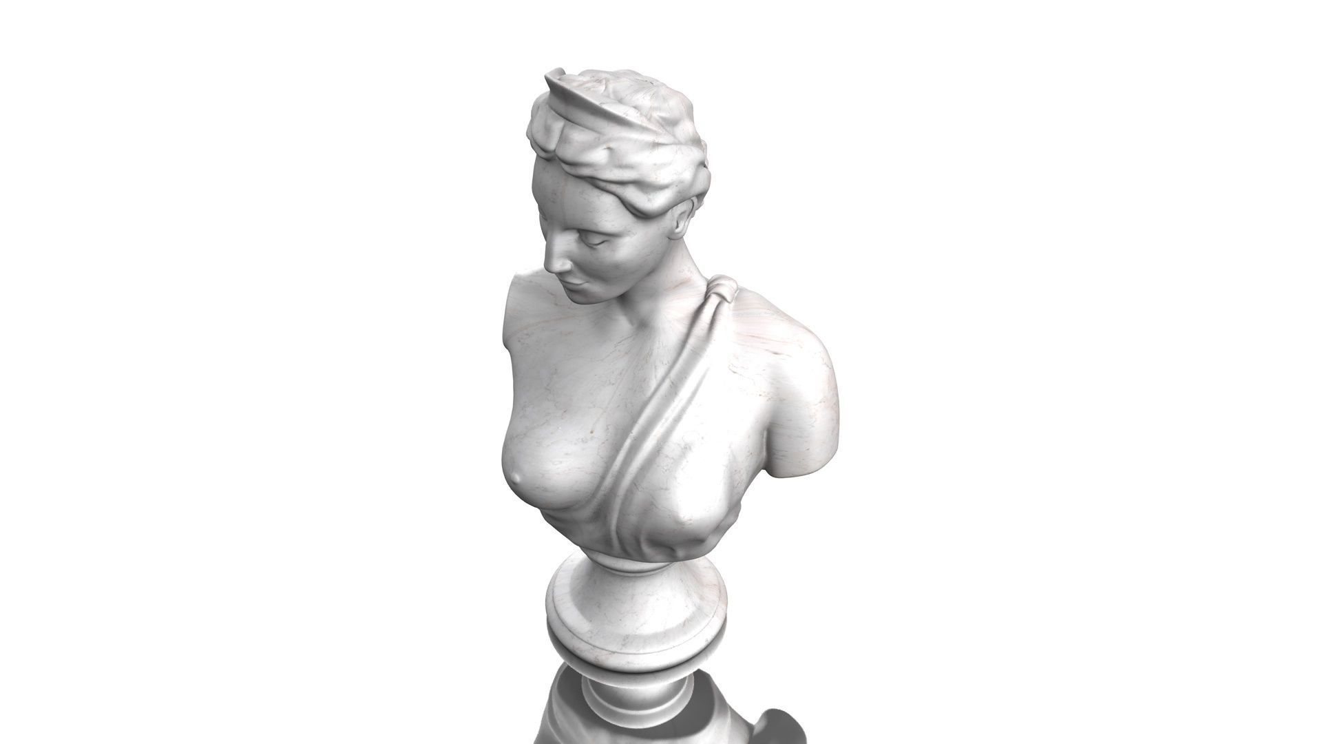 CLASSIC FEMALE BUST 3D model_8
