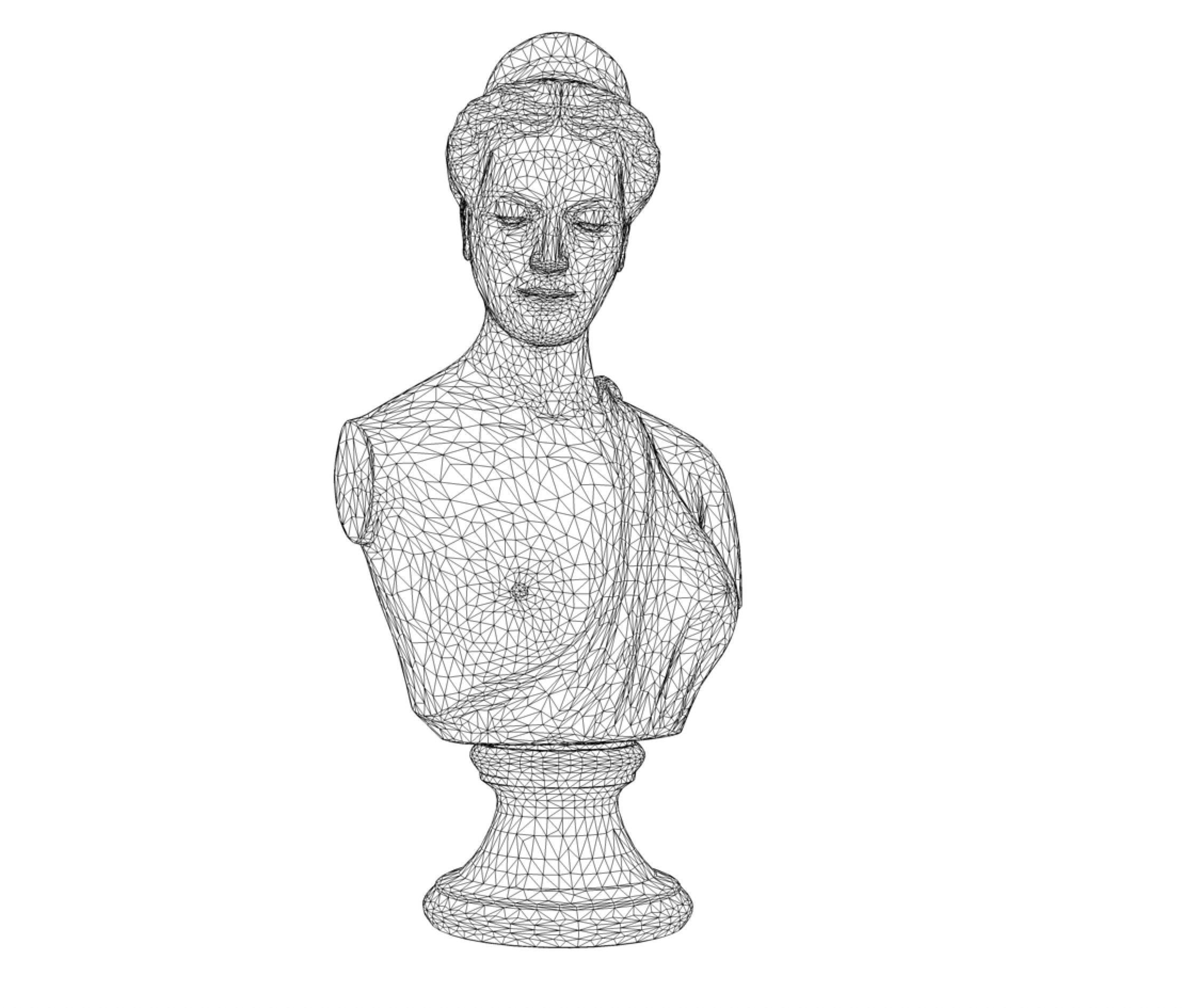 CLASSIC FEMALE BUST 3D model_13