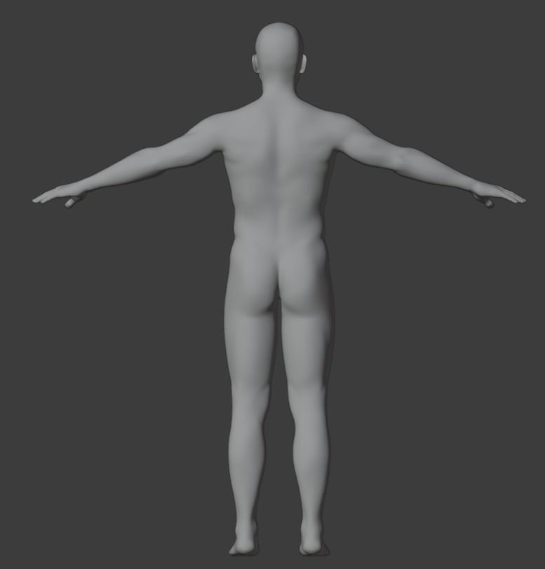 Human Hi Poly NOT RIGGED 3D model_4