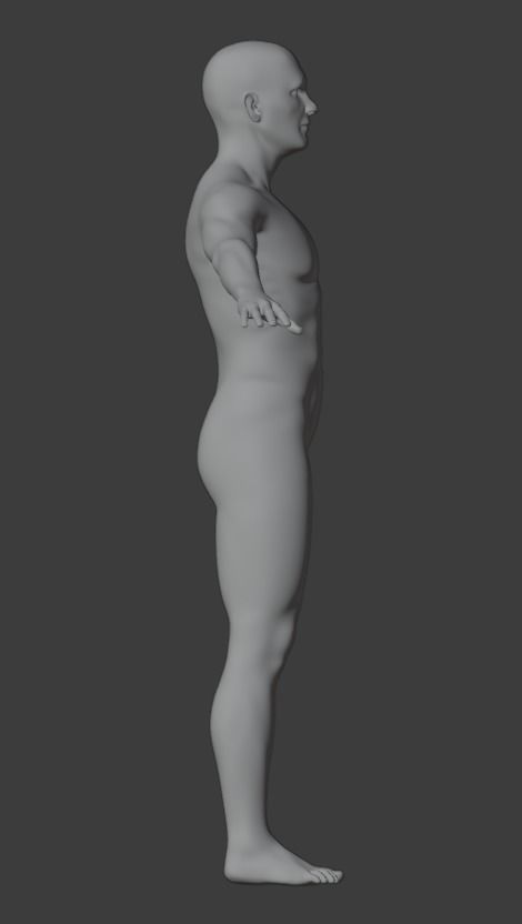 Human Hi Poly NOT RIGGED 3D model_1
