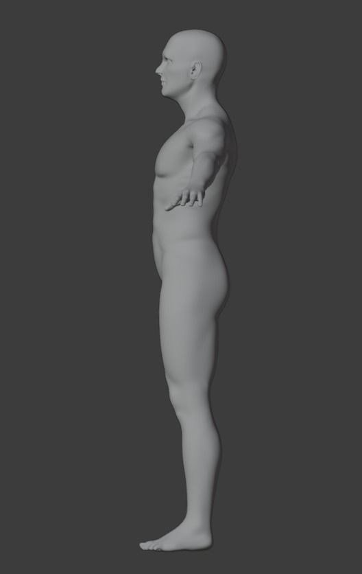 Human Hi Poly NOT RIGGED 3D model_3