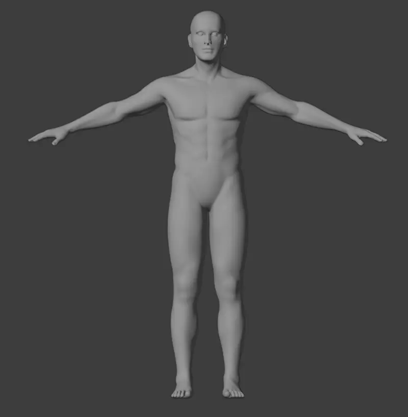 Human Hi Poly NOT RIGGED 3D model_0