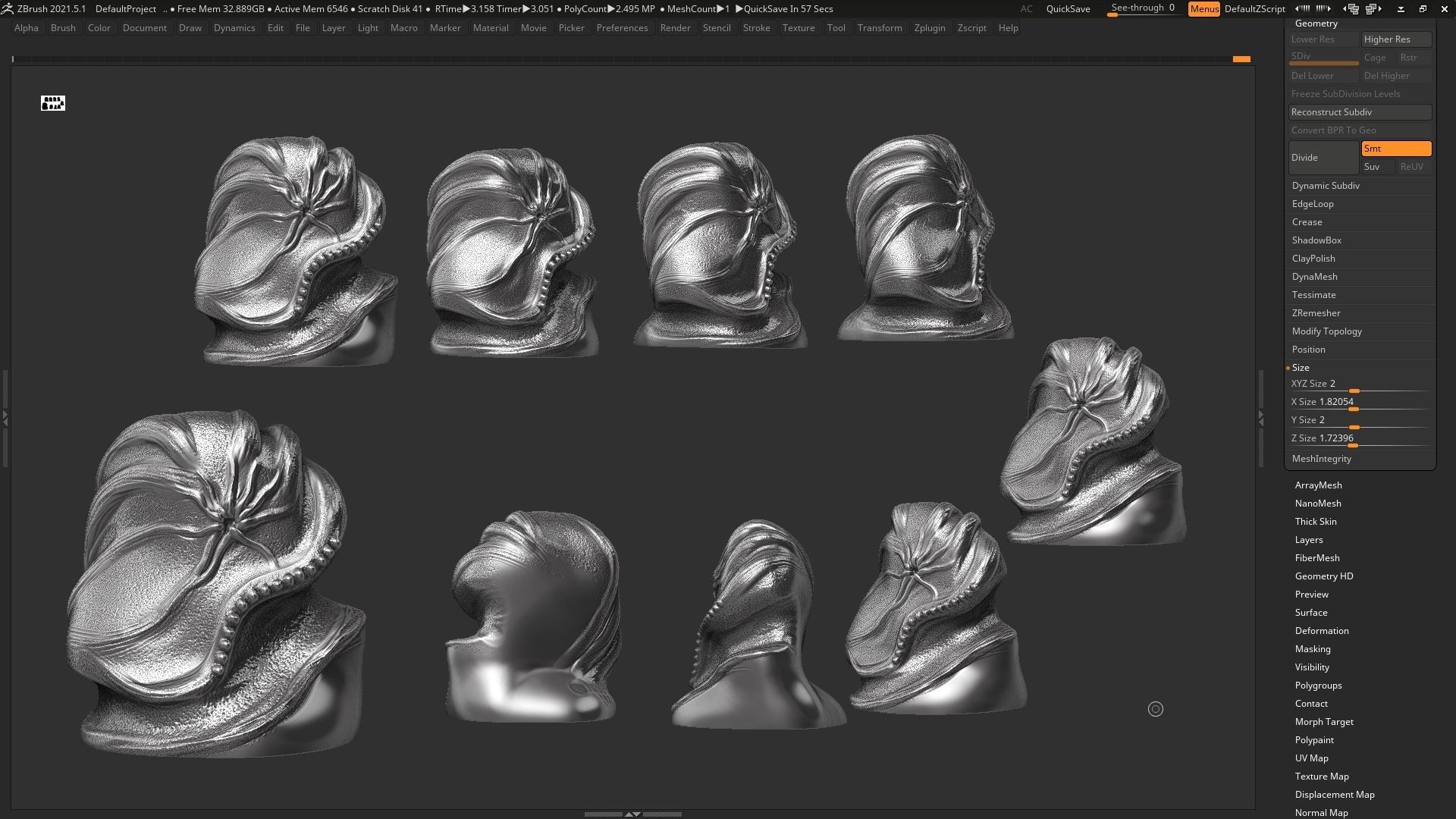 Modern Abstract Decorative sculpture 3d print model 118 3D print model_1