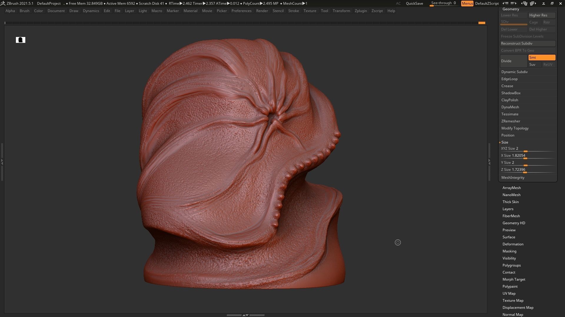 Modern Abstract Decorative sculpture 3d print model 118 3D print model_9