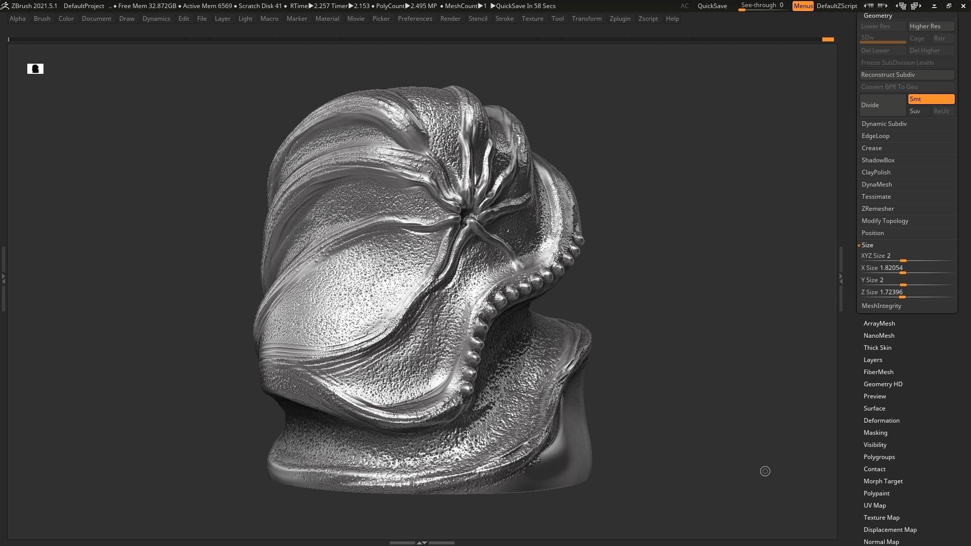 Modern Abstract Decorative sculpture 3d print model 118 3D print model_2