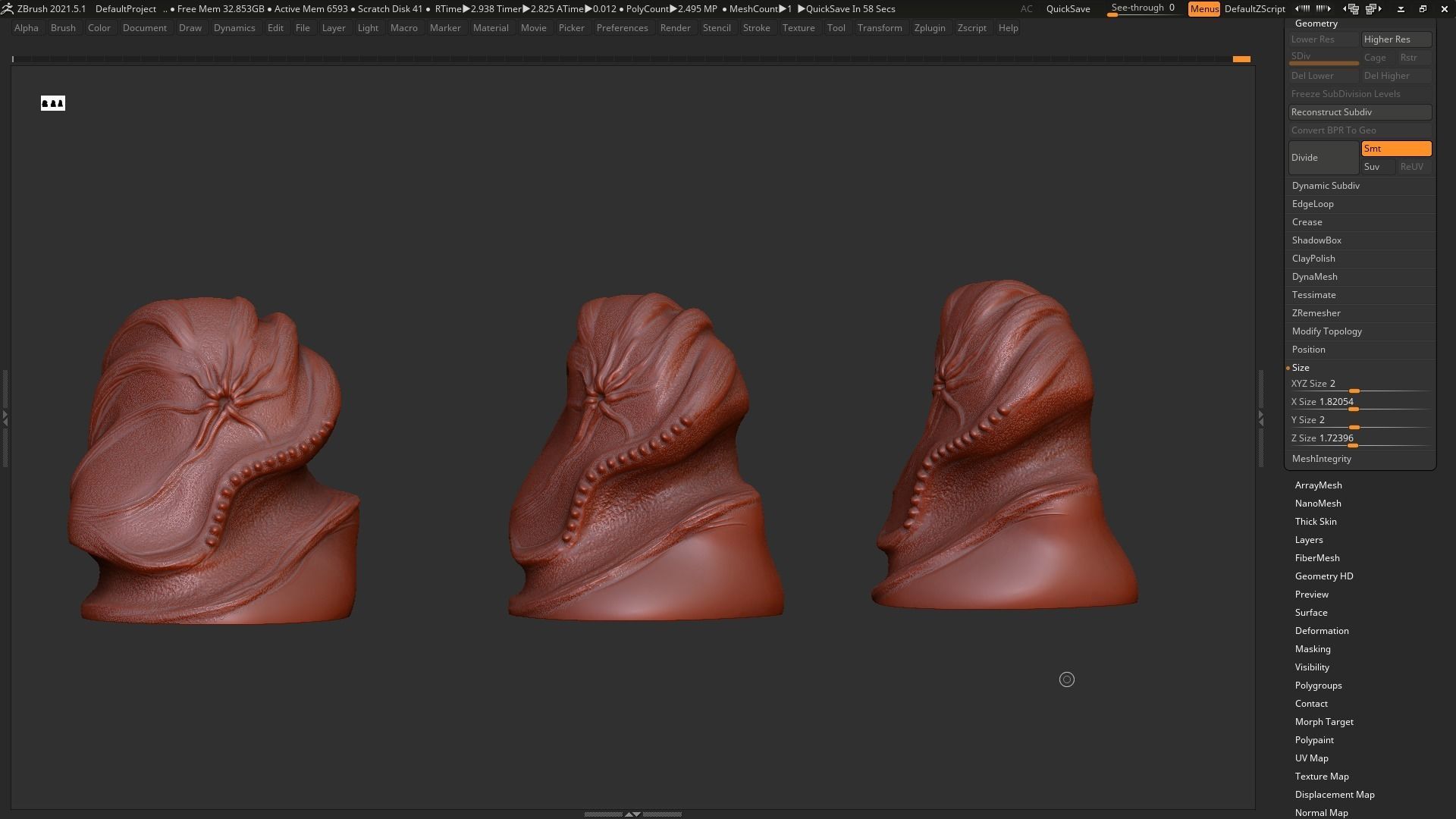 Modern Abstract Decorative sculpture 3d print model 118 3D print model_10