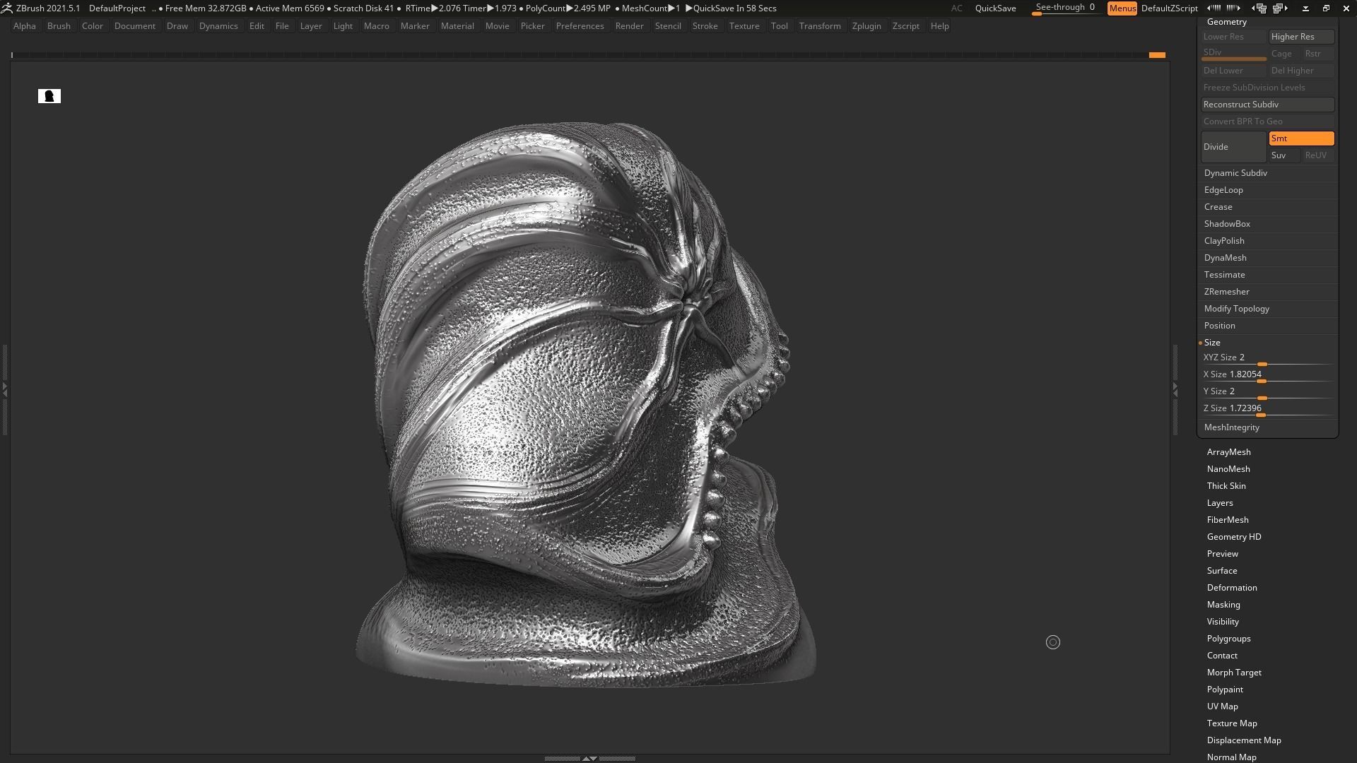 Modern Abstract Decorative sculpture 3d print model 118 3D print model_3