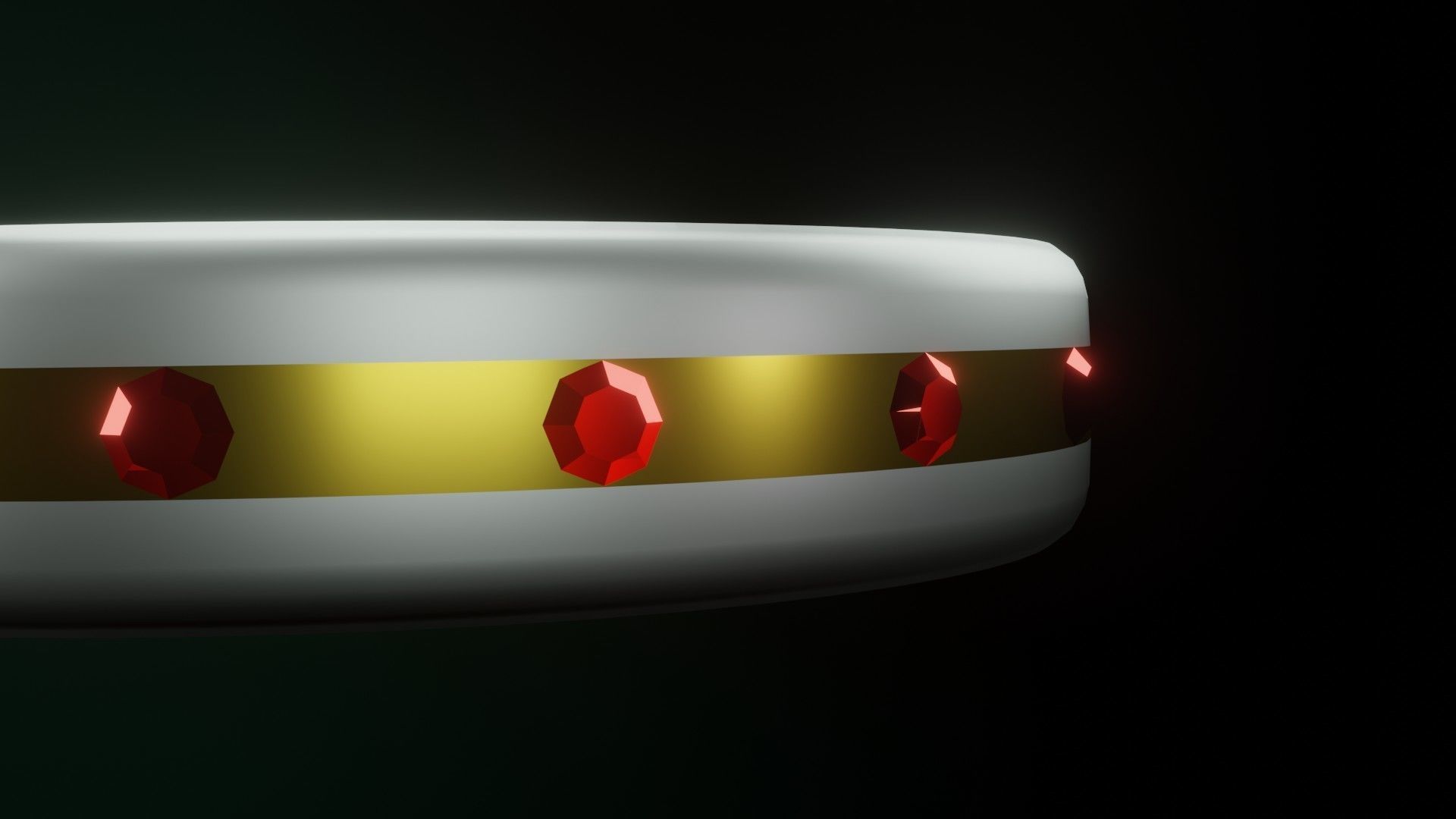 Ring low poly gold and Low-poly 3D model_2