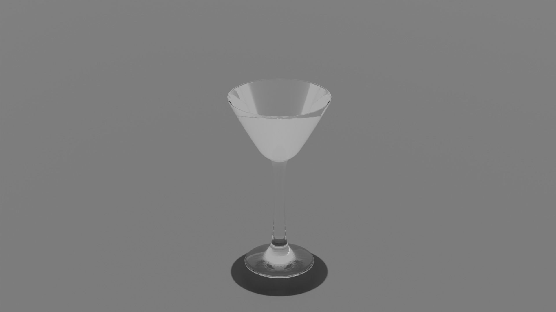 Set of glasses and goblets for the interior 3D model_8
