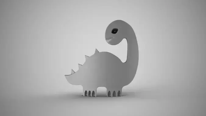 Abstract Dinosaur Ornament