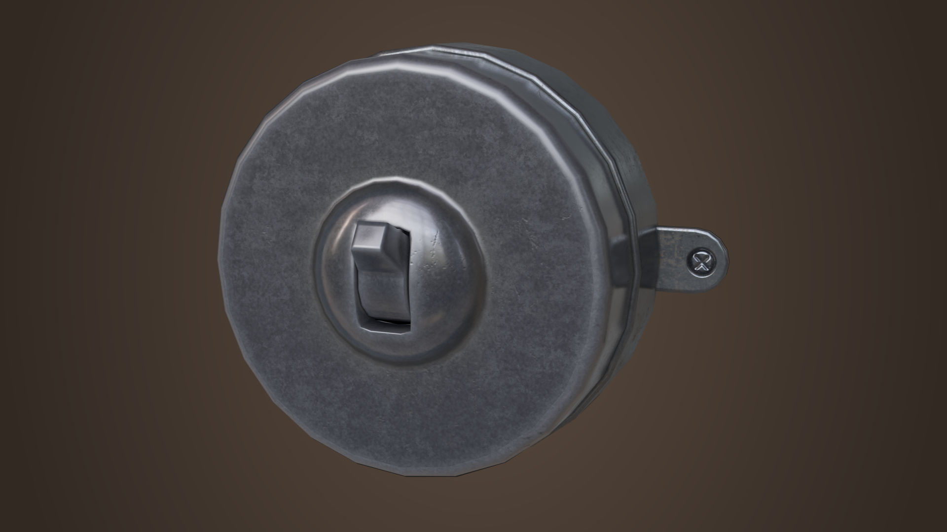 Vintage light switches Model set Low-poly 3D model_12